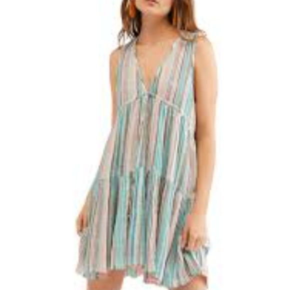 NWOT Free People Cotton Mini Dress - Large - Picture 5 of 12